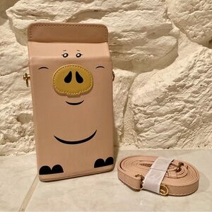 NWOT “Sweet Lolita milk box “polyurethane piggy crossbody bag